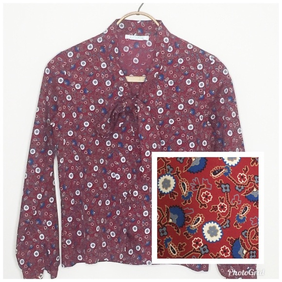 [Prestige of Boston] Vintage Button Down Blouse - Picture 1 of 7